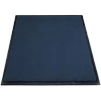 Miltex vuilvangmat Eazycare Style, hoekig, antistatisch, UV-bestendig, afwasbaar, high twist nylon & Niltril rubber, 750 x 850 mm, staalblauw