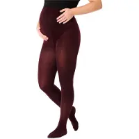 Be Mammy Dames Panty - Zwangerschapspanty - 100 DEN - Medium gloss - Polyamide - BE-GI-1120 - Wijnrood - S