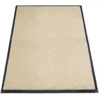 Miltex Vuilopvangmat Eazycare Style - high twist nylon en Niltril rubber - antistatisch - UV-bestendig - afwasbaar - 800 x 1200 mm - licht ivoor
