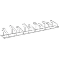 WSM Fietsenrek , 1-zijdig, voor banden tot B 55 mm, B 3500 x D 1850 x H 415 mm, staal thermisch verzinkt, 10 parkeerplekken, gemonteerd