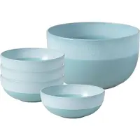 Villeroy & Boch Salat-Set Perlemor Aqua Set van 5