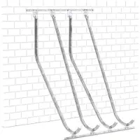 WSM Hoge fietsenparking , 1-zijdig, voor banden tot B 60 mm, B 1400 x D 1470 x H 2010 mm, staal gegalvaniseerd, 4 ophangplekken