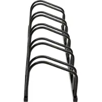 vidaXL Fietsenrek voor 5 fietsen, zwart, staal