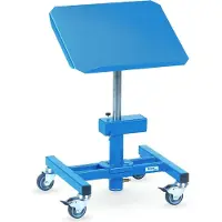 Fetra Materiaalstandaard, verrijdbaar, handmatig in hoogte verstelbaar 510 - 700 mm, kantelbaar platform