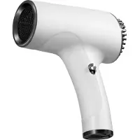 VHV - Föhn - Draadloze föhn - kleine draagbare föhn - Hoogwaardige föhn met warme en koude lucht - USB-oplaadfunctie - Ideaal voor gezinsuitjes - Reizen en kamperen - Wit