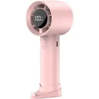 VHV - Ventilator - Handventilator - Mini ventilator - Draagbare - Oplaadbare USB-ventilator - Met Type-C snellaadfunctie - Stille werking en lange batterijduur - Roze