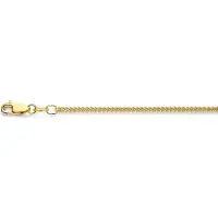 MORI Gold Filté 2,0mm brede armband, Extra Bol Gourmet schakel, goud gevuld 1/20