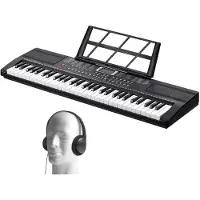 SucceBuy CYRO - Keyboard Piano - Elektrische Piano - Digitale Piano - 61 Toetsen - 200 Ritmes en Tonen - Beginners - Piano Keyboard - Zwart