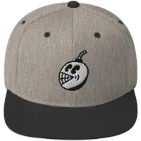 Captain 's Cap: Da Bomb - Snapback - Pet grijs zwart