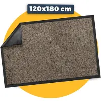 Pasper Deurmat binnen droogloopmat - 120 x 180 cm - Beige - gerecyclede materialen - Gemaakt in België - Wasbaar - deurmatten