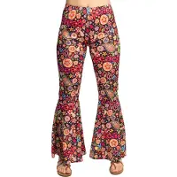 Boland - Flarebroek Flower power (M) - Volwassenen - Hippie - Flower Power - 70s - Hippie