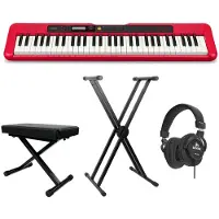 Casio CT-S200 Casiotone Red keyboard starterset Deluxe