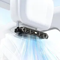 VHV - Auto ventilator - USB ventilator voor achterbank - verstelbare luchtkoeler USB-C oplaadbaar - voor auto, SUV, kinderen en huisdieren
