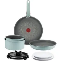 Tefal Ingenio Halo Ecalyptus - Pannenset - 9-delig - Inclusief Deksel - Handgreep