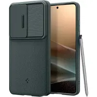 Spigen Optik Armor Camera Slider voor de Samsung Galaxy S26 Ultra - Abyss Green