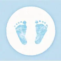 Ambiente Servetten Baby Voetjes Jongen 33x33 cm