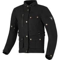 Merlin Harriet Dames Zwart Wax Motorjas Maat M