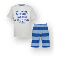 Vingino Boys Wasoy Pyjama Fearless Grey Melee Maat: XXS | Pyjama's Outlet | kids | Grijs