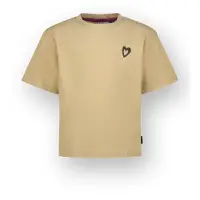 Vingino T-shirt met backprint zand Beige Meisjes Katoen Ronde hals Backprint - maat 176