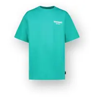 Vingino Boys T-shirt Basic Boxy T-shirt Fearless Turquoise Size: 12 | T-shirts Outlet | kids | Blauw