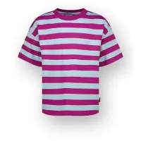 Vingino T-shirt Basic stripe tee Meisje Blauw 116
