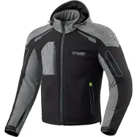 MUGENRACE Double Zwart Grijs Waterdichte Softshell Jas Maat XS