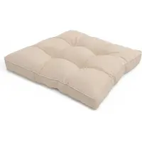 Beautissu Tuinkussen Waterafstotend Outdoor Kussen 50x50x10 cm – Zitkussen Natuur Kussen voor Tuinmeubelen – Flair Lounge