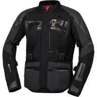 IXS Venture-GTX 1.0 Waterdichte Zwart Grijs Textiele Motorjas