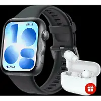 Huawei Watch Fit 5 Black + Freebuds Se4 Smartwatch Zwart