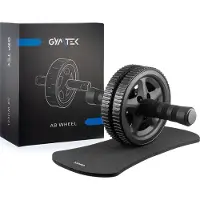 Gymtek Ab Roller met Kniematje - Buikspierwiel - Ab Trainer - Trainingswiel - Buikspiertrainer - Fitness - Pilates - Home Gym - Workout