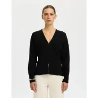 Selected Gebreid vest zwart