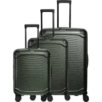Travelite Millennium 4 wielen Kofferset 3-delig met uitbreidingsplooi groente