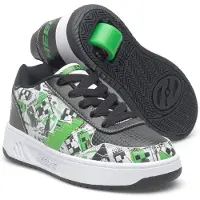 Heelys Rollerschoenen - Kama - Zwart/Wit/Groen m. Minecraft - - 38 - Schoenen