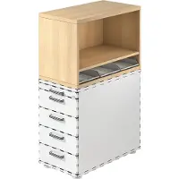 Hjh OFFICE PRO SIGNA SCA1 - Rolcontainer Eiken