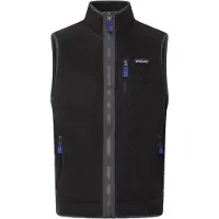 Patagonia - Merken - M's Retro Pile Vest Black w/Forge Grey voor Heren - Maat M - Zwart