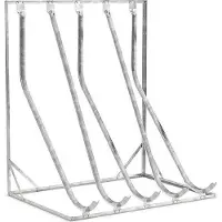 WSM Hoge fietsenparking , 1-zijdig, voor banden tot B 60 mm, B 1750 x D 1467 x H 2010 mm, staal gegalvaniseerd, 5 ophangplekken