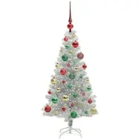 vidaXL Kerstboom Zilver 120 cm PET