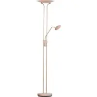 FISCHER&HONSEL GMBH Uplighter vloerlamp Tallri, dimbaar, bruin / roest, Woon-/ Eetkamer, metaal, Modern, vloerlamp