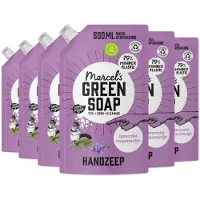 Marcel's Green Soap Handzeepnavulling - Lavendel &amp; Rozemarijn - 6 x 500 ml