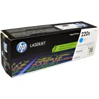 HP 220X LaserJet Toner Cyan (Grande Capacité)