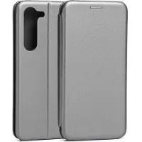 Beline Serie - Samsung Galaxy S23 Plus Hoes - Staalgrijs - Flap Cover - Magnetische Sluiting