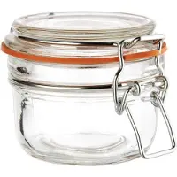 Vogue Glazen weckpot / voorraadpot met beugelsluiting, 0,30 l (6 stuks)
