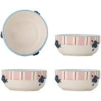 Bloomingville Carry schalen roze set van 4 stuks