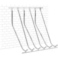 WSM Hoge fietsenparking , 1-zijdig, voor banden tot B 60 mm, B 2100 x D 1470 x H 2010 mm, staal gegalvaniseerd, 6 ophangplekken