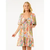 Rip Curl Cala Vadella Mini Korte Mouwen Korte Jurk