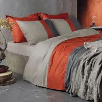Dommelin Dekbedovertrek Padua Taupe Percal-200 x 200 / 220 cm | 2-Persoons