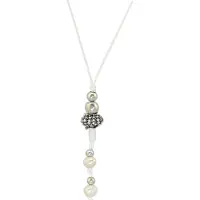 Behave Ketting dames zoetwaterparels kristal wit waxkoord – cadeau vrouw nikkelvrij – pave kristalkraal – bruid – geschenkzakje – cadeau vriendin