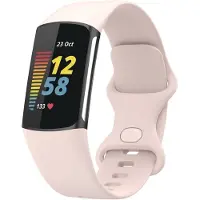 123Watches sport band - pink sand - ML - Geschikt voor Fitbit Charge 5 & 6