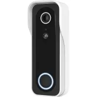 Trust DOORCAM-3000, Zwart, Wit, 2,4 GHz, Android, iOS, 3 MP, MicroSD (TransFlash), 256 GB