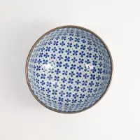 Tokyo Design Studio - Mixed Bowls - Blauw/Wit - 12.7x7.5cm - 500ml